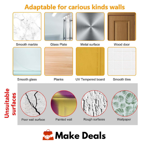 MakeDeals™ 3D Mirror Wall Stickers